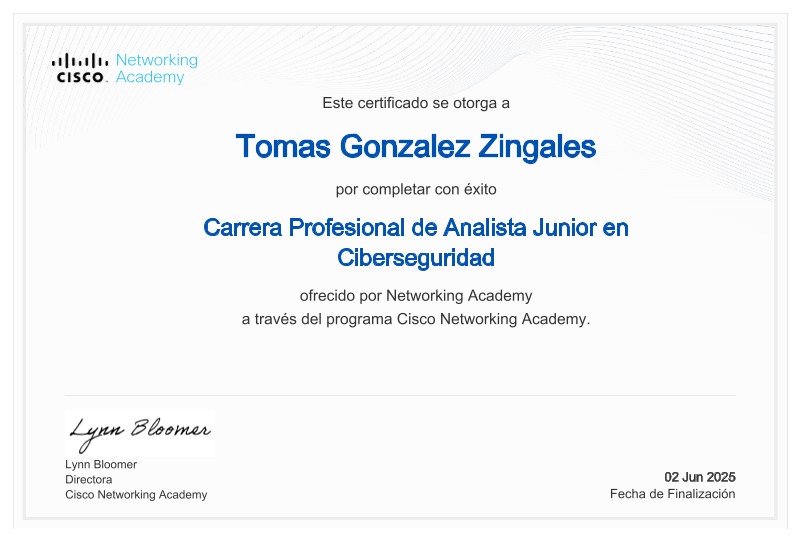 Certificado Cisco